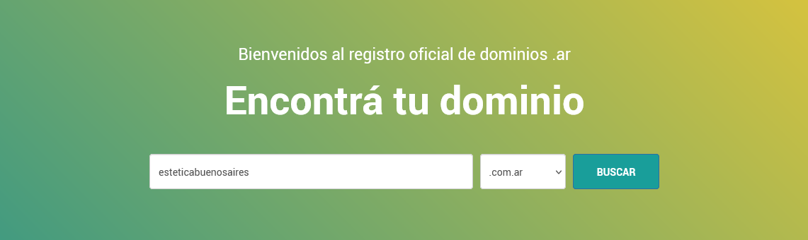 Buscador de dominios de nic.ar